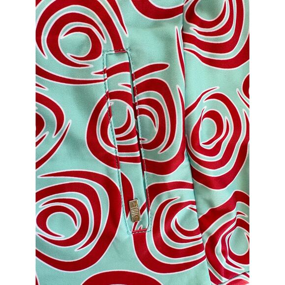 TAIL Skort Skirt Womens M Tennis Pickleball Blue Red Athletic Lined Zip Pockets - Picture 4 of 5